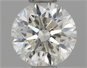 Natural Diamond 0.58 Carats, Round with Excellent Cut, I Color, VVS1 Clarity and Certified by IGI