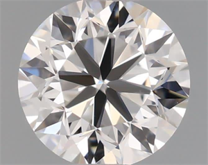 Picture of Natural Diamond 0.50 Carats, Round with Very Good Cut, H Color, VVS1 Clarity and Certified by GIA