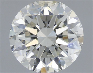 Picture of Natural Diamond 0.67 Carats, Round with Very Good Cut, I Color, SI2 Clarity and Certified by IGI