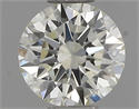 Natural Diamond 0.41 Carats, Round with Excellent Cut, J Color, IF Clarity and Certified by IGI