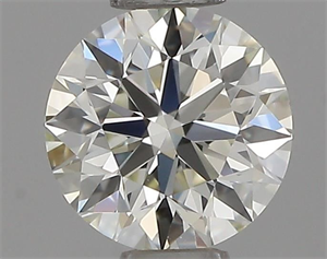 Picture of Natural Diamond 0.45 Carats, Round with Excellent Cut, J Color, VVS1 Clarity and Certified by IGI