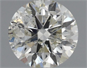 Natural Diamond 0.70 Carats, Round with Excellent Cut, J Color, I1 Clarity and Certified by IGI