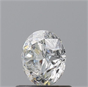 Natural Diamond 0.70 Carats, Round with Very Good Cut, H Color, I1 Clarity and Certified by GIA