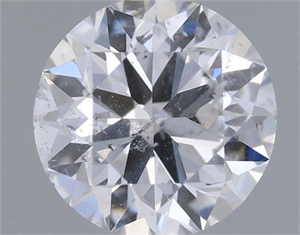 Picture of Natural Diamond 0.50 Carats, Round with Very Good Cut, D Color, SI2 Clarity and Certified by GIA