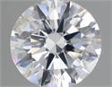 Natural Diamond 0.41 Carats, Round with Excellent Cut, F Color, I1 Clarity and Certified by GIA