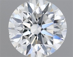 Picture of Natural Diamond 0.40 Carats, Round with Excellent Cut, F Color, VS2 Clarity and Certified by GIA