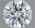 Natural Diamond 0.50 Carats, Round with Excellent Cut, F Color, SI2 Clarity and Certified by GIA