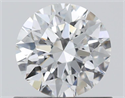 Natural Diamond 0.70 Carats, Round with Excellent Cut, F Color, VS2 Clarity and Certified by GIA