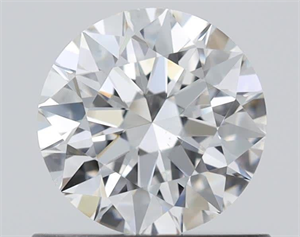 Picture of Natural Diamond 0.70 Carats, Round with Excellent Cut, F Color, VS2 Clarity and Certified by GIA