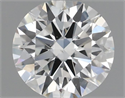 Natural Diamond 0.71 Carats, Round with Excellent Cut, H Color, SI1 Clarity and Certified by GIA