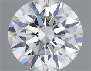 Picture of Natural Diamond 0.44 Carats, Round with Excellent Cut, K Color, VS1 Clarity and Certified by GIA