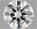 Natural Diamond 0.45 Carats, Round with Excellent Cut, H Color, VS2 Clarity and Certified by GIA