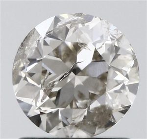 Picture of Natural Diamond 1.03 Carats, Round with Very Good Cut, K Color, I1 Clarity and Certified by IGI
