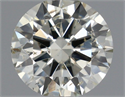 Natural Diamond 0.71 Carats, Round with Excellent Cut, K Color, SI2 Clarity and Certified by IGI