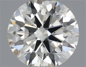 Picture of Natural Diamond 0.40 Carats, Round with Excellent Cut, J Color, SI1 Clarity and Certified by IGI