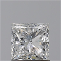 Natural Diamond 1.01 Carats, Princess with  Cut, G Color, SI2 Clarity and Certified by IGI