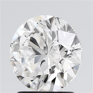 Foto Diamante Natural 1.62 quilates, Redondo , Color E, claridad SI1 y certificado GIA de