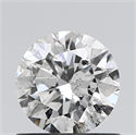 Natural Diamond 0.71 Carats, Round with Excellent Cut, E Color, I1 Clarity and Certified by GIA