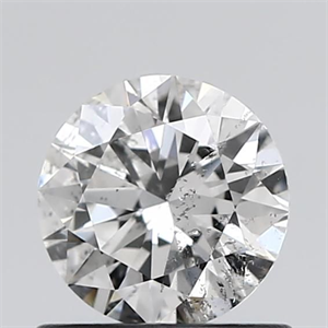 Picture of Natural Diamond 0.71 Carats, Round with Excellent Cut, E Color, I1 Clarity and Certified by GIA