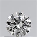 Natural Diamond 0.50 Carats, Round with Excellent Cut, E Color, SI1 Clarity and Certified by GIA