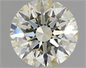 Natural Diamond 0.70 Carats, Round with Excellent Cut, M Color, VVS1 Clarity and Certified by IGI