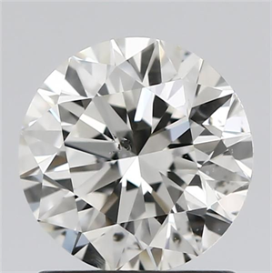 Picture of Natural Diamond 1.30 Carats, Round with Excellent Cut, J Color, SI2 Clarity and Certified by GIA