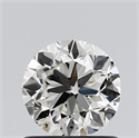 Natural Diamond 0.80 Carats, Round with Very Good Cut, J Color, SI1 Clarity and Certified by GIA