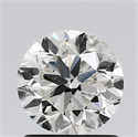 Natural Diamond 1.00 Carats, Round with Very Good Cut, J Color, I1 Clarity and Certified by GIA