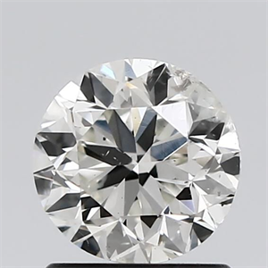 Picture of Natural Diamond 1.00 Carats, Round with Very Good Cut, J Color, I1 Clarity and Certified by GIA