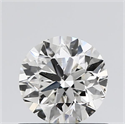 Natural Diamond 0.70 Carats, Round with Excellent Cut, H Color, SI1 Clarity and Certified by GIA