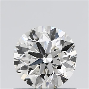 Foto Diamante Natural 0.70 quilates, Redondo , Color H, claridad SI1 y certificado GIA de