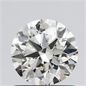 Natural Diamond 1.00 Carats, Round with Excellent Cut, J Color, SI1 Clarity and Certified by GIA