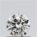 Natural Diamond 0.51 Carats, Round with Excellent Cut, J Color, SI1 Clarity and Certified by GIA