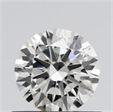 Diamante Natural 0.54 quilates, Redondo , Color J, claridad VVS1 y certificado GIA