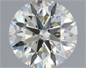 Natural Diamond 0.55 Carats, Round with Excellent Cut, L Color, VS2 Clarity and Certified by IGI