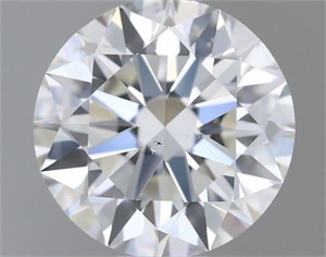 Picture of Natural Diamond 0.71 Carats, Round with Excellent Cut, H Color, SI1 Clarity and Certified by GIA