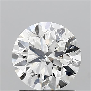 Picture of Natural Diamond 1.03 Carats, Round with Excellent Cut, H Color, SI2 Clarity and Certified by GIA