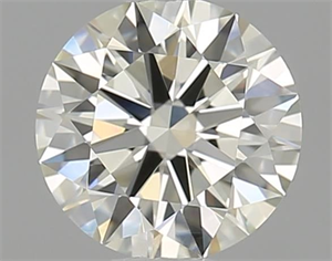 Picture of Natural Diamond 0.64 Carats, Round with Excellent Cut, L Color, VVS2 Clarity and Certified by GIA