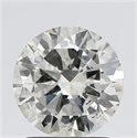 Natural Diamond 1.50 Carats, Round with Very Good Cut, J Color, SI2 Clarity and Certified by IGI