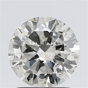 Picture of Natural Diamond 1.50 Carats, Round with Very Good Cut, J Color, SI2 Clarity and Certified by IGI