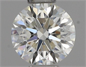 Natural Diamond 0.43 Carats, Round with Excellent Cut, H Color, VVS1 Clarity and Certified by IGI