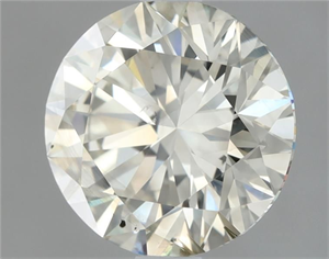 Picture of Natural Diamond 1.50 Carats, Round with Excellent Cut, L Color, SI2 Clarity and Certified by IGI