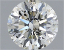 Natural Diamond 0.61 Carats, Round with Excellent Cut, I Color, SI2 Clarity and Certified by IGI