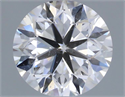 Natural Diamond 0.40 Carats, Round with Very Good Cut, D Color, SI1 Clarity and Certified by IGI