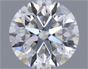 Natural Diamond 0.40 Carats, Round with Very Good Cut, F Color, SI1 Clarity and Certified by IGI