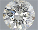 Natural Diamond 0.50 Carats, Round with Very Good Cut, L Color, I1 Clarity and Certified by GIA
