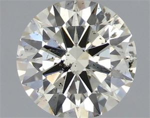 Picture of Natural Diamond 0.52 Carats, Round with Excellent Cut, K Color, SI2 Clarity and Certified by IGI