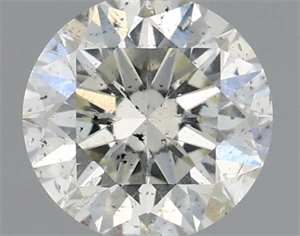 Picture of Natural Diamond 0.55 Carats, Round with Excellent Cut, I Color, SI2 Clarity and Certified by IGI