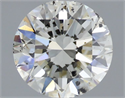 Natural Diamond 0.70 Carats, Round with Excellent Cut, K Color, SI2 Clarity and Certified by IGI