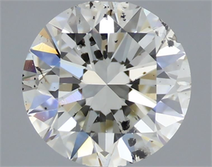 Picture of Natural Diamond 0.70 Carats, Round with Excellent Cut, K Color, SI2 Clarity and Certified by IGI